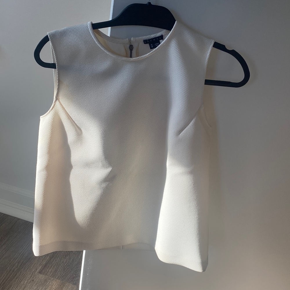 Theory medium white work shirt